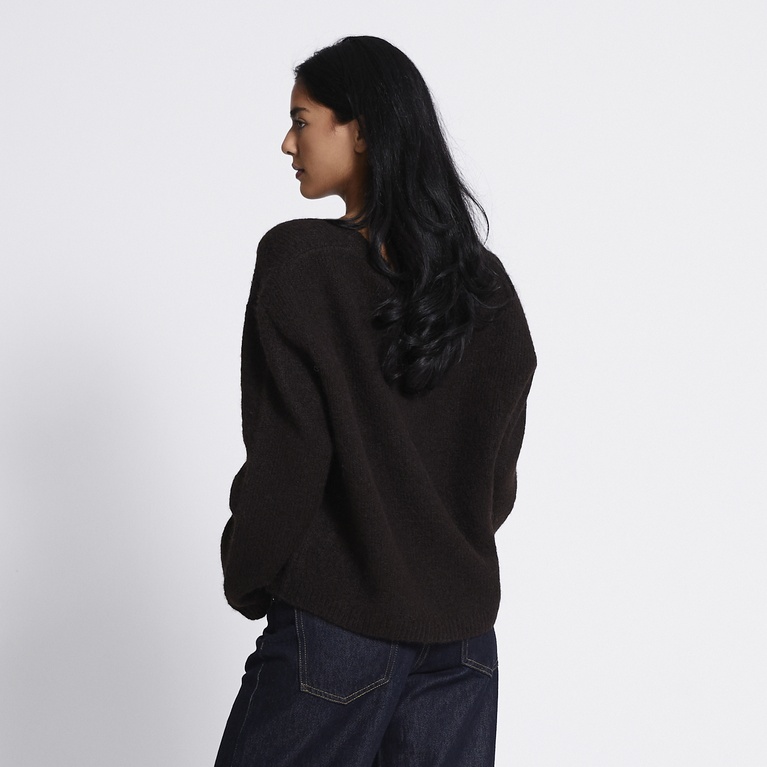 V-neck knit sweater "Eina"